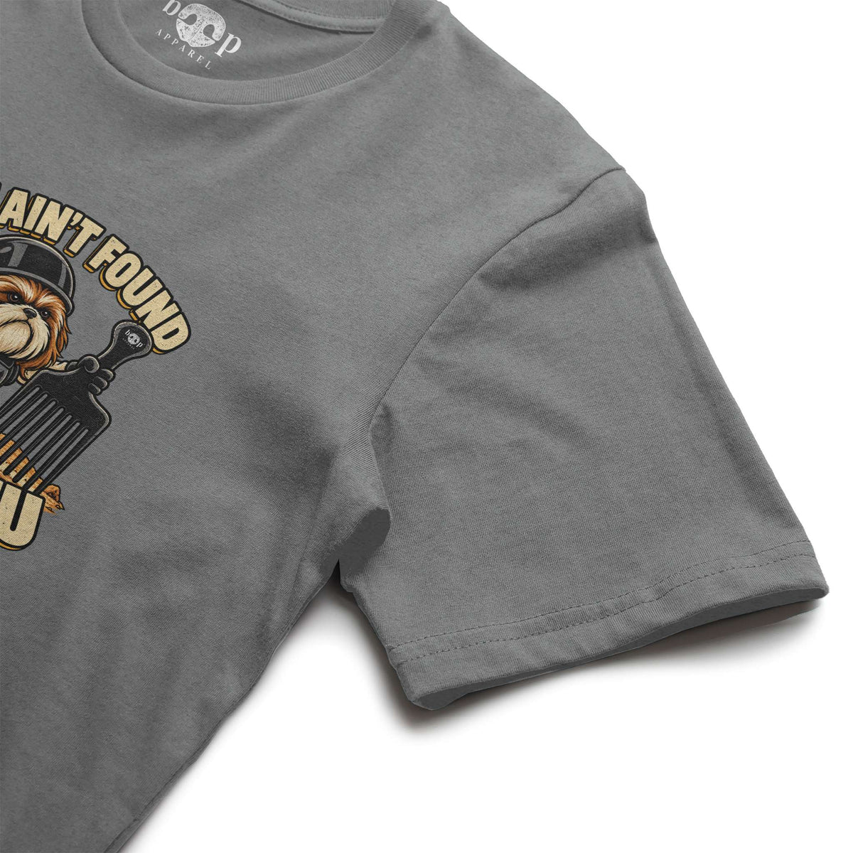 We Ain't Found Shih Tzu performance t in Grey Triblend