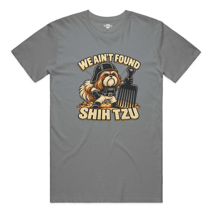 We Ain't Found Shih Tzu performance t in Grey Triblend