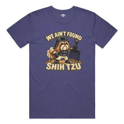 We Ain't Found Shih Tzu performance t in Navy Triblend