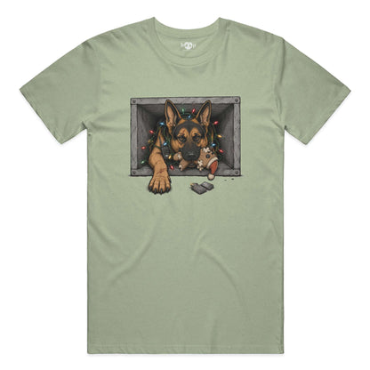 Yippie K-9 everyday t in heather green
