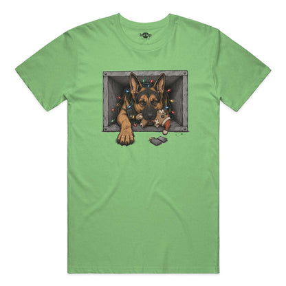 Yippie K-9 performance t in Green Triblend