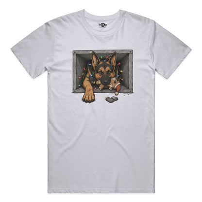 Yippie K-9 performance t in White Fleck Triblend