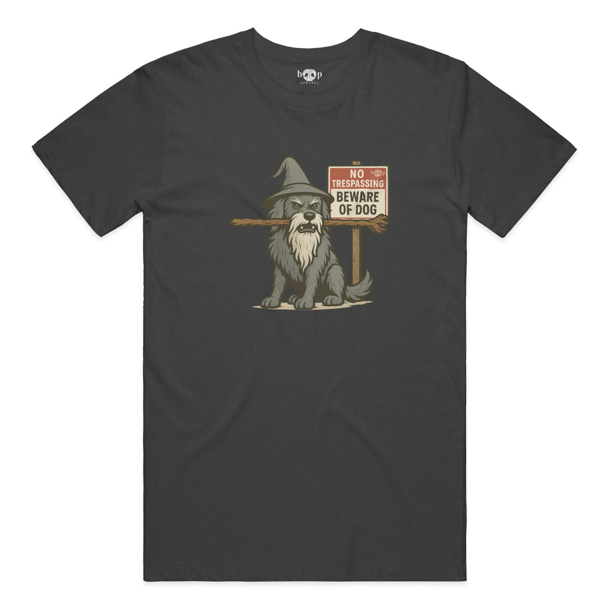 You Shall Not Pass performance t in solid dark grey triblend