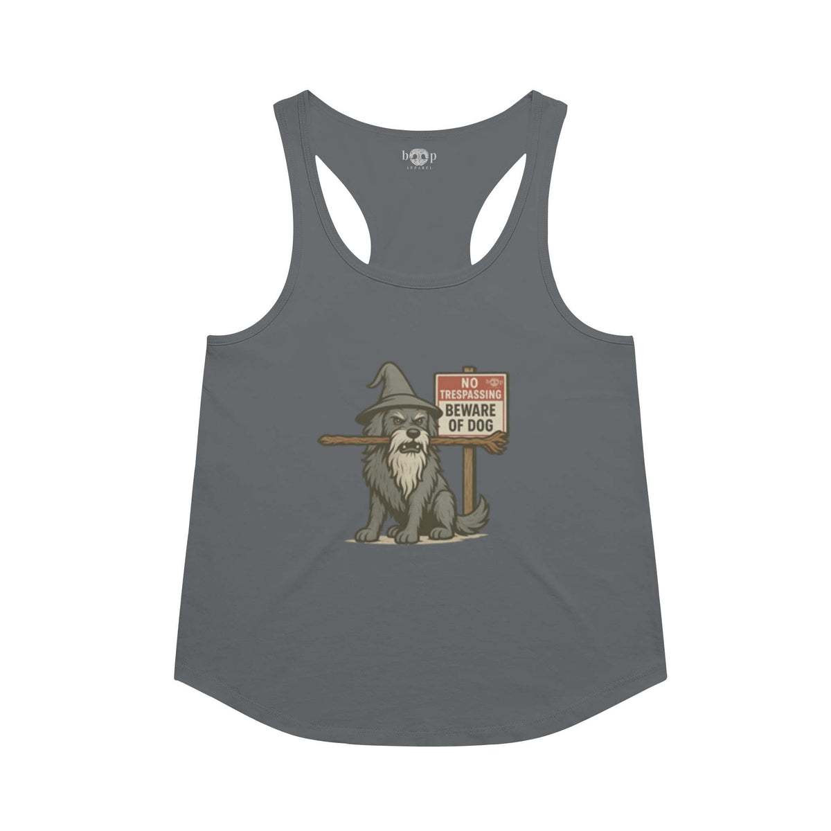 You Shall Not Pass racerback tank in Indigo