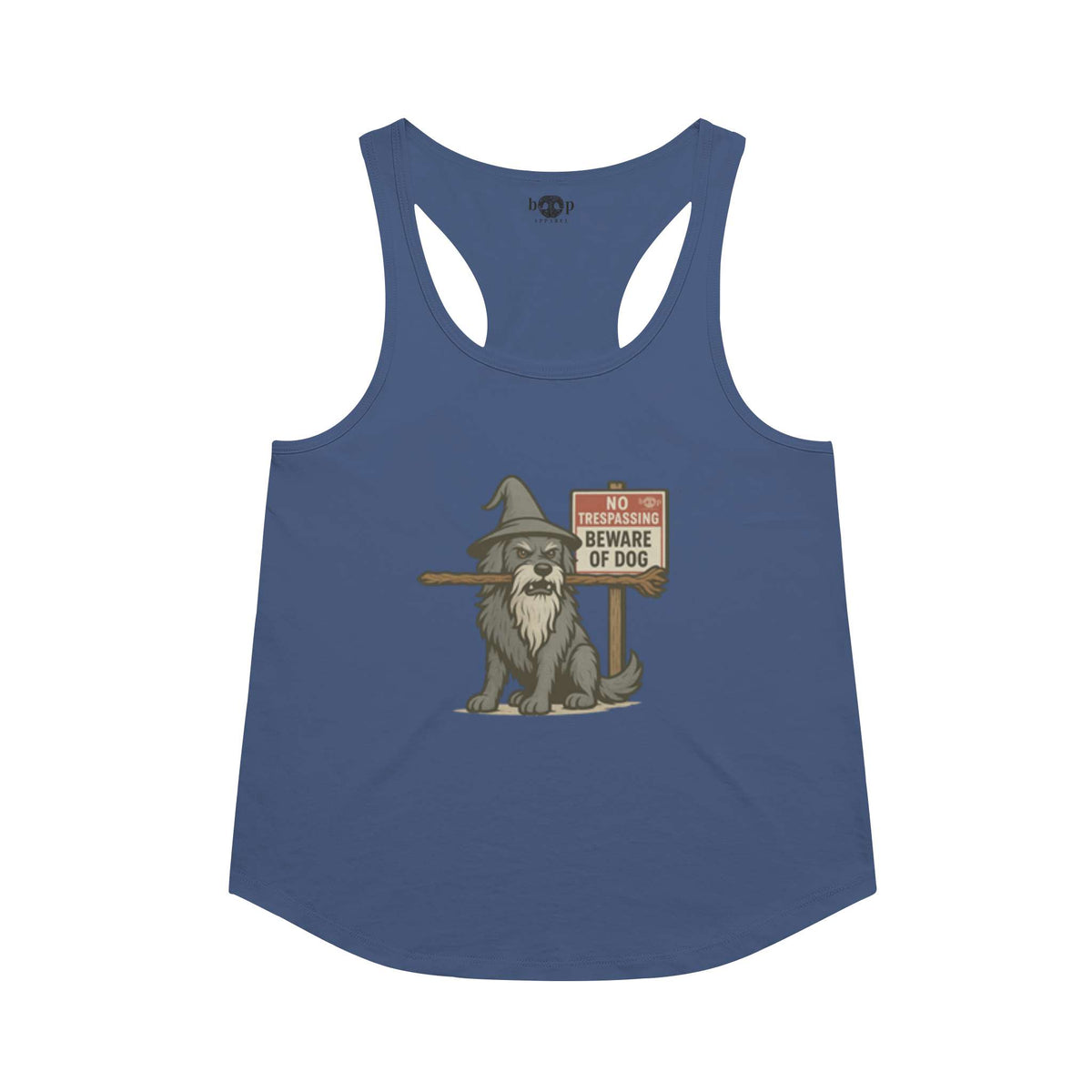 You Shall Not Pass racerback tank in Vintage Royal