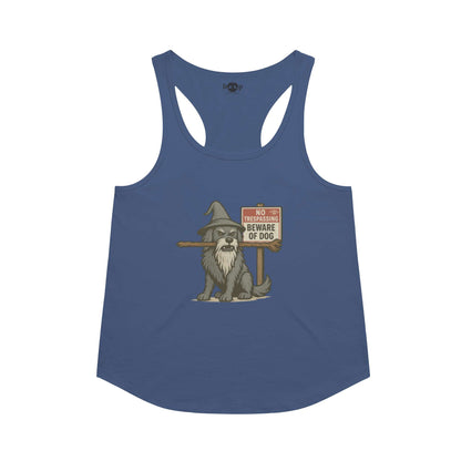 You Shall Not Pass racerback tank in Vintage Royal