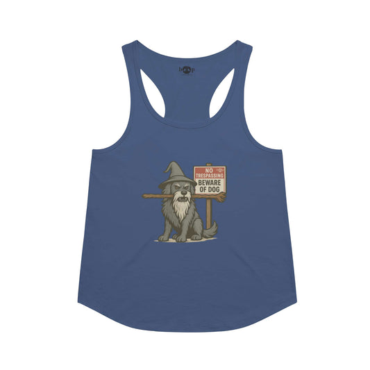 You Shall Not Pass racerback tank in Vintage Royal